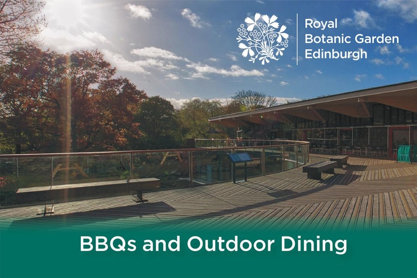 Outdoor Dining and BBQ packages at the Royal Botanic Garden Edinburgh, a Unique Venue of Edinburgh