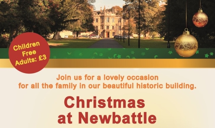 The Christmas at Newbattle Abbey College event takes place on Saturday 23 November 2019